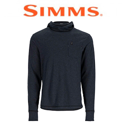 Simms Henry's Fork Hoody, Black Heather