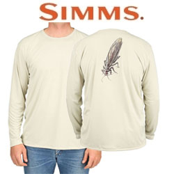 Simms Solar Tech Tee Stonefly Sand