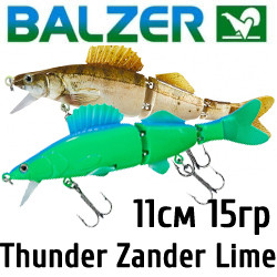 Balzer Thunder Zander Lime 11см 15гр. Sinking