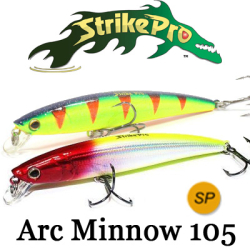 Strike Pro Arc Minnow 105 Suspend (JL-092SP)