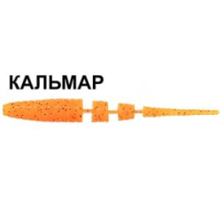 Силиконовая приманка Crazy Fish Polaris 3" 24-68-18-6 кальмар цв. carrot (морковь)