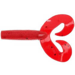 Силиконовая приманка Helios Credo Double Tail 3,54"/9 см Pepper Red 5шт. (HS-28-030)