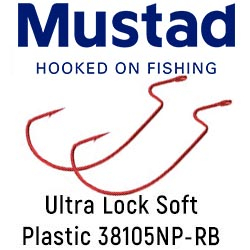 Mustad Ultra Lock Soft Plastic 38105NP-RB