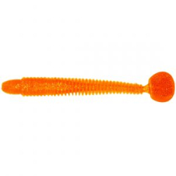 Силиконовая приманка виброхвост RuBaits Pike Ribster - RBPR140Rd04 - Золотой апельсин