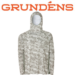 Grundens Solstrale Hoodie, Glacier Camo