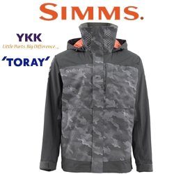 Simms Challenger Bass Jacket, Hex Camo Carbon