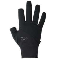 Перчатки Daiwa DG-5324W Windproof Light Game Gloves 2 Pieces Cut (Black) M