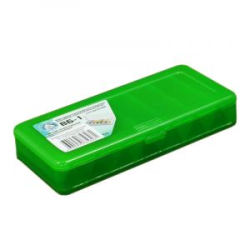Коробочка Три Кита ВБ-1 2-х сторонняя, для воблеров и балансиров (7+7 отд.) (190*85*35мм) зеленая