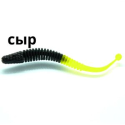 Силиконовая приманка Zombie Disco (Диско) Чёрный / Лимон (Black / Lemon)