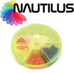 Nautilus Rubber Beads Coloured