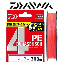 Daiwa UVF PE Dura Sensor 4Braid +Si² [Coral Red] 300m