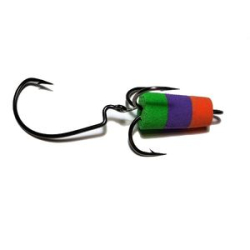 Приманка Мандула "Флажок" XXL Fish Модель 10 цв. ОранжевоФиолетовоЗеленый