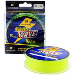 Леска Shii Saido Electro Wave 100м, d-0,261 мм, test-5,12 кг, желтая