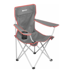 Кресло складное Nisus (N-96806H-GR-1) серый/красный без чехла