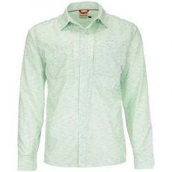 Рубашка Simms Double Haul LS Shirt, Lt.Green Texture Wave Print, L