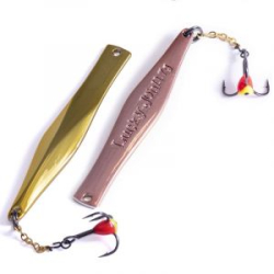 Блесна вертикальная зимняя Lucky John Kalomies с цепочкой и крючком 60мм цвет GC