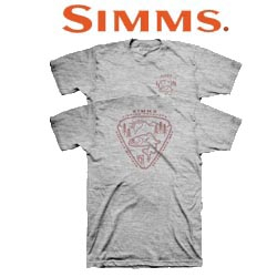 Simms Trout Passion T-Shirt Grey Heather