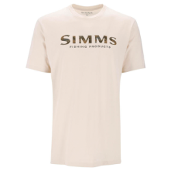 Футболка Simms Simms Shroud Fill Logo T-Shirt, Natural, XL