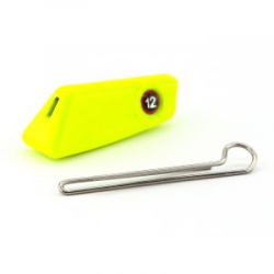 Мормыш Груз крашеный разборная чебурашка "ПРОХОДИМЕЦ" 12 гр., цвет 02- желтый флуо