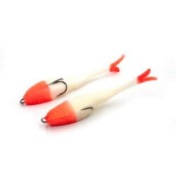 Поролоновая рыбка Yaman Devious Minnow на двойнике, р. 105 мм, цвет 15 UV (5 шт.)