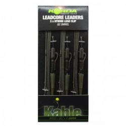 Готовый монтаж Korda Leadcore Leaders Hybrid Lead Clip QC Swivel Weed 1м