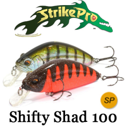 Strike Pro Shifty Shad 100 (EG-163SP)