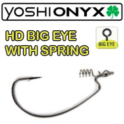 Yoshi Onyx Offset Hook Magna HD Big Eye With Spring