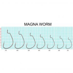 Крючок офсетный Fish Season Magna Worm, №6/0 (3 шт)