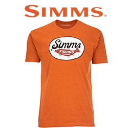 Simms Trout Wander T-Shirt, Adobe Heather