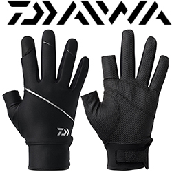 Daiwa DG-3025W Titanium Alpha Casting Gloves 2 Cuts [Black]