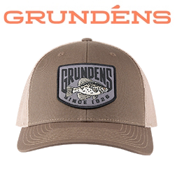 Grundens Crappie Patch Trucker, Driftwood/Khaki