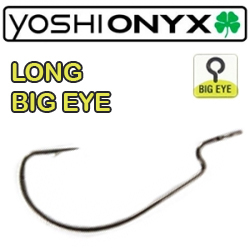 Yoshi Onyx Offset Hook Long Big Eye