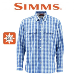 Simms Big Sky LS Shirt, Mist Plaid