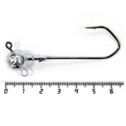 Призёр джиг-головка с ухом для поводка на крючке 5/0 3 шт. 26 гр.