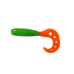 Твистер Mann's Lucky 60 цв. ярко-зел с огнен хв (упак 10шт) Lucky60_43