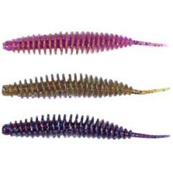 Слаги съедобные искусственные Lucky John Pro Series Ultraworm 2,0in цвет MIX1 30шт.