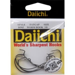 Крючок офсетный Daiichi Fatgap цвет Black Nickel, 5 шт. в уп. №1/0