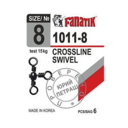 Вертлюг тройной Fanatik 1011 №8, тест 15kg (6 шт.)