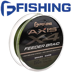 F-Fishing Axis Braid PE X4 Feeder 150m Grass Camo