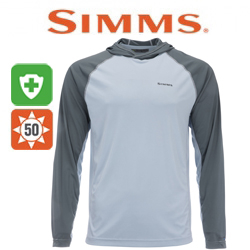 Simms Bugstopper Solarflex Hoody, Steel Blue