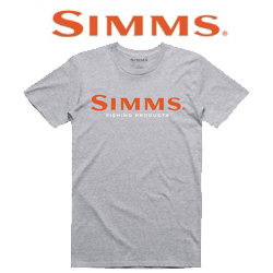 Simms Logo T-Shirt S19 Grey Heather