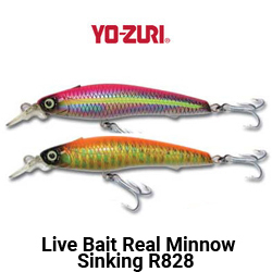 Yo-zuri Live Bait Real Minnow Sinking R828