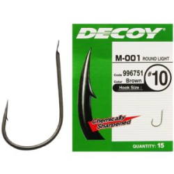 Крючок одинарный Decoy M-001 Round Light #8