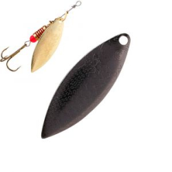 Блесна вращающаяся Mikado Willow №3 - (чёрный пепел)