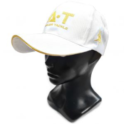 Кепка BAT белая ткань, вышивка желтая