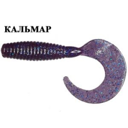 Силиконовая приманка Crazy Fish Angry Spin 4" 83-100-99-6 кальмар цв. Grape