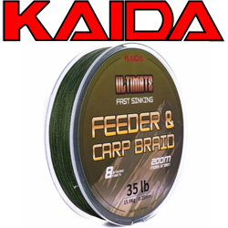 Kaida Ultimate Feeder & Carp Braid темно-зеленая 200м