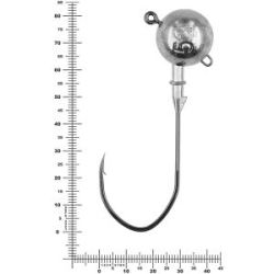 Призёр джиг-головка Stinger Eye Jig 52 гр, кр-к VD-074 №6/0, 3 шт/уп