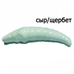 Мягкая приманка Trout Zone Paddle 1,6" Сыр/щербет голубой светонакопительный