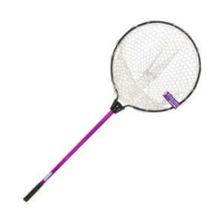 Подсак для форели Kahara Rubber Landing Net (обруч D-45см, глу-30см, рук - 70см фиолетовая)